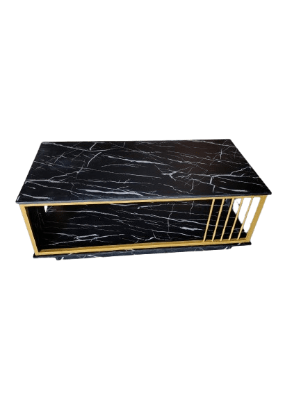 Executive Black Marble Coffee Table