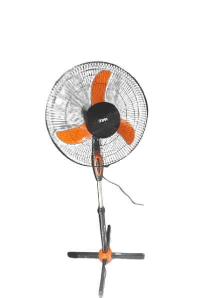 Mika 16-Inch Orange & Black Standing Fan